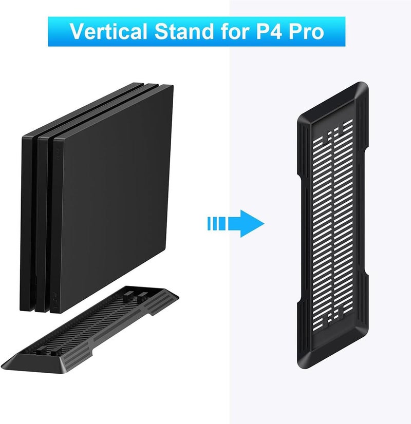 Younik Vertical Stand for P4 Pro, Built-in Cooling Vents and Non-Slip Feet Steady Base Mount for P4 Pro, Black - Image 3